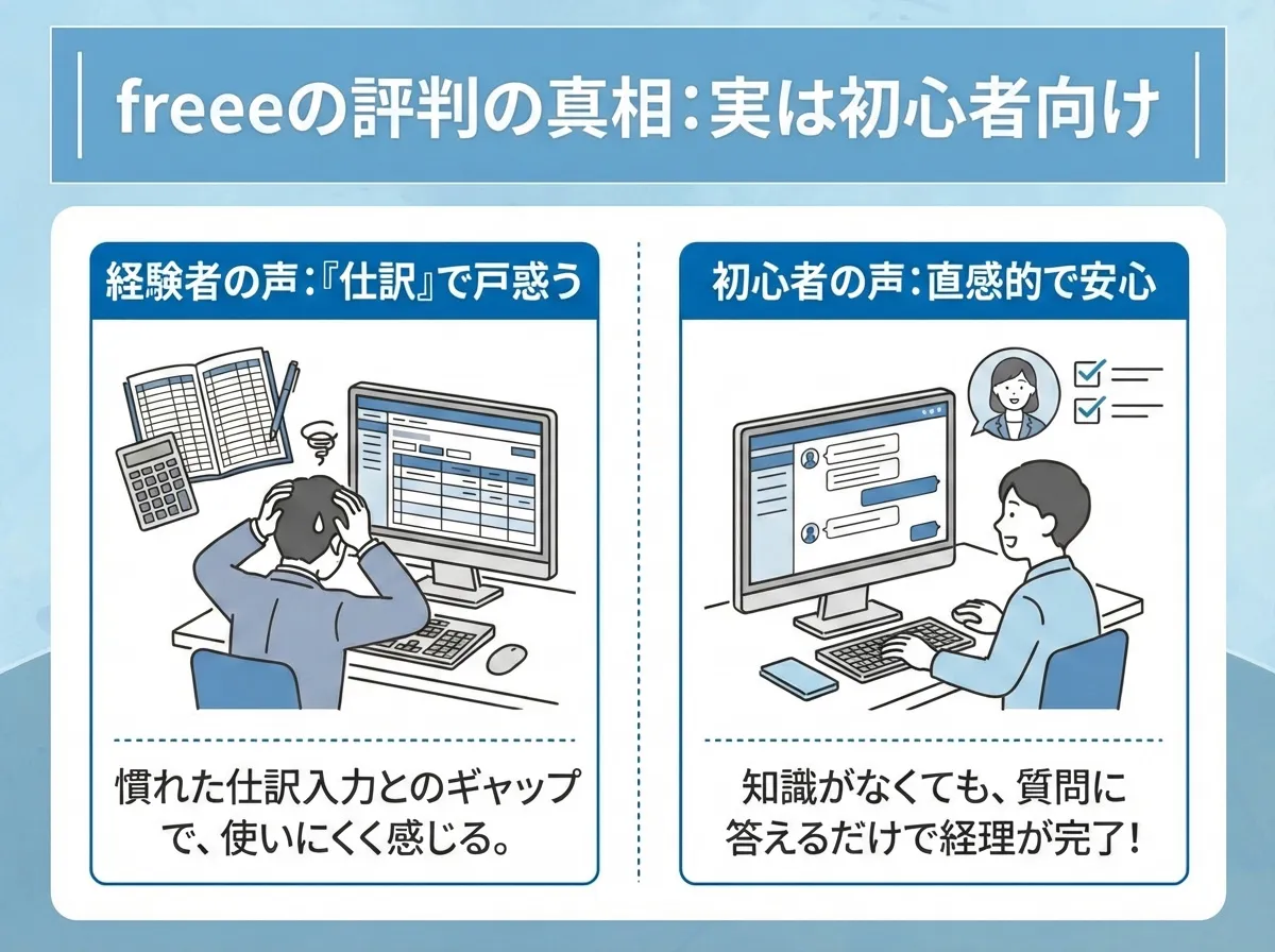 freeeの評判における「使いにくい」という声の真相