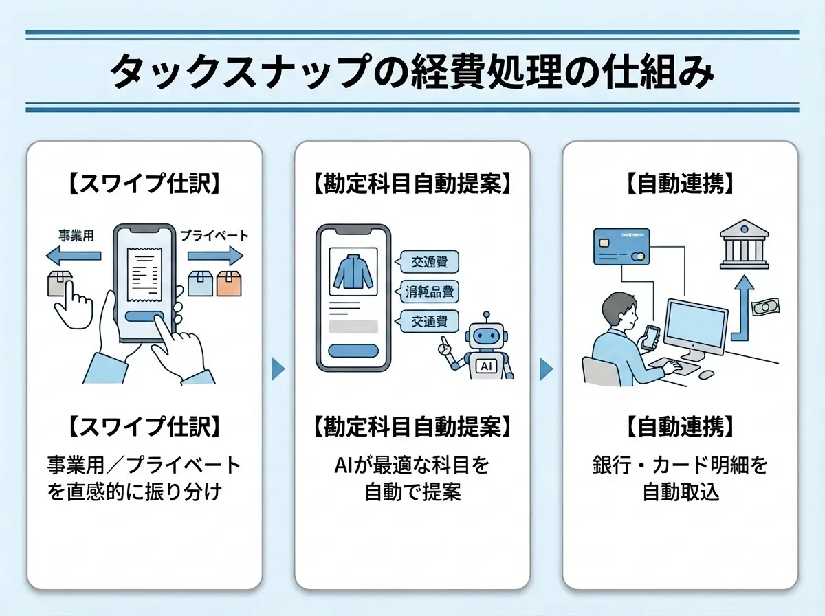 タックスナップの経費処理の仕組み