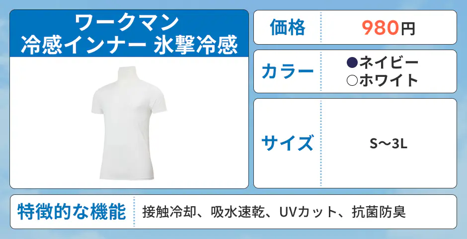 ワークマン 冷感インナー