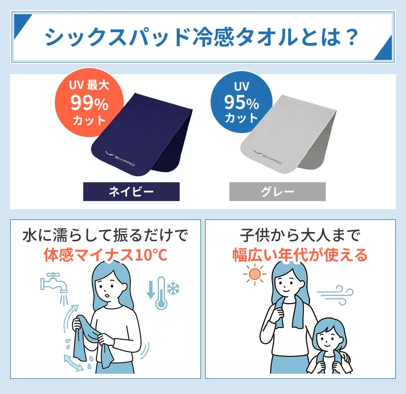 シックスパッドの冷感タオルの3つの特徴