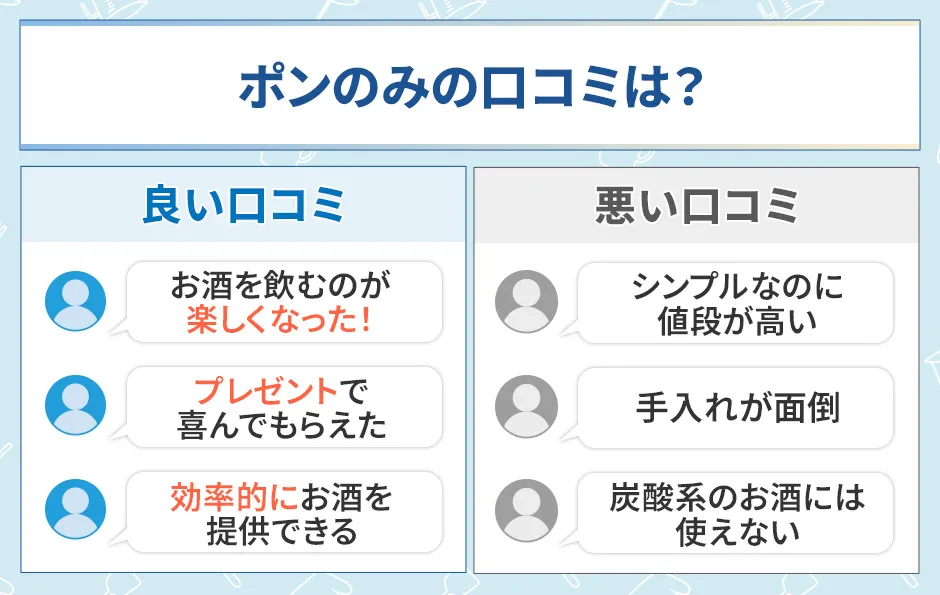 ポンのみの口コミ