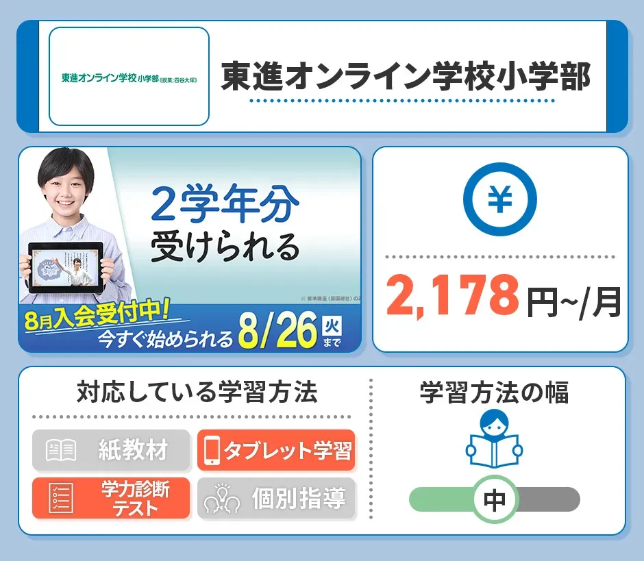 東進オンライン学校小学部