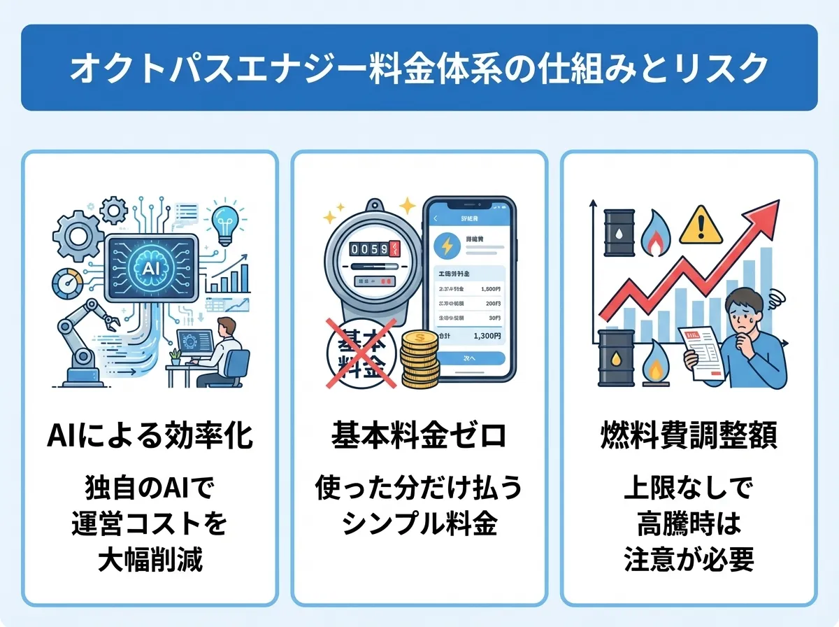 オクトパスエナジーの料金が安い仕組みとリスク