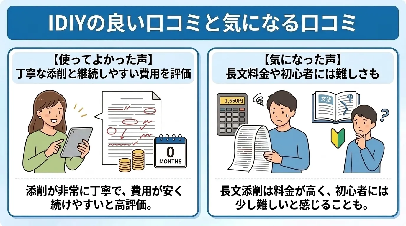 IDIYの評判と口コミ