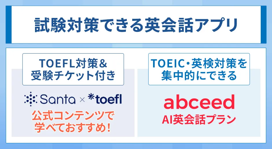 試験対策できる英会話アプリ