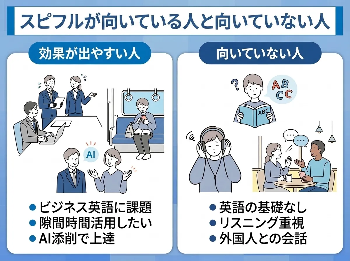 スピフルで効果が出る人と続かない人の違い