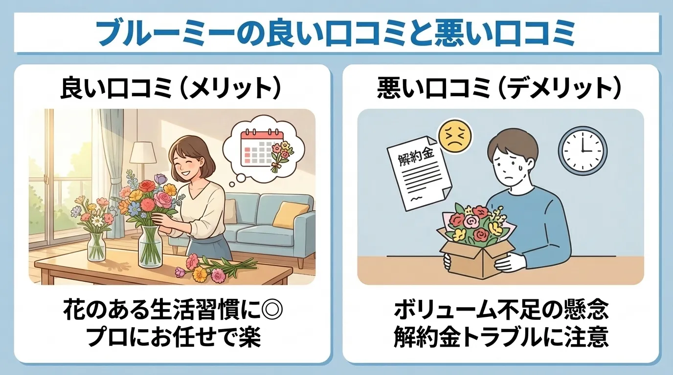 ブルーミー(bloomee)の良い口コミと悪い口コミ