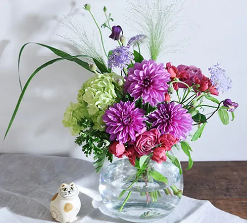 たっぷりの花を楽しみたい人向けに、ボリュームをたっぷりにしたプランもあります