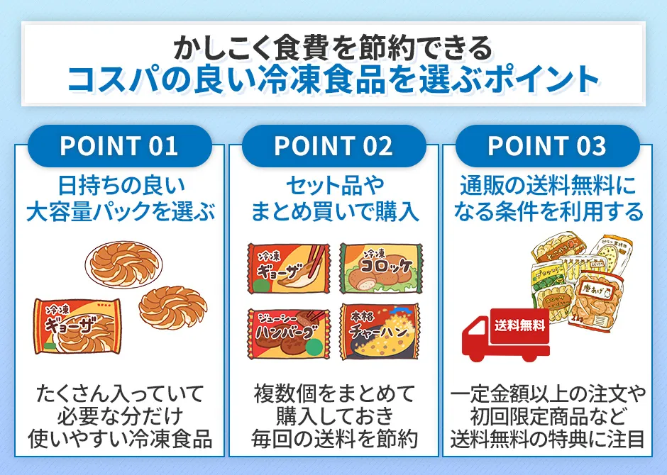 コスパの良い冷凍食品の選び方