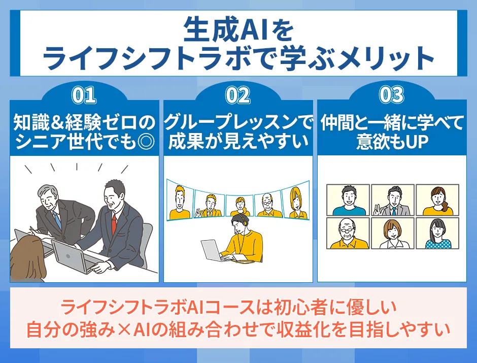生成AIをライフシフトラボで学ぶメリット