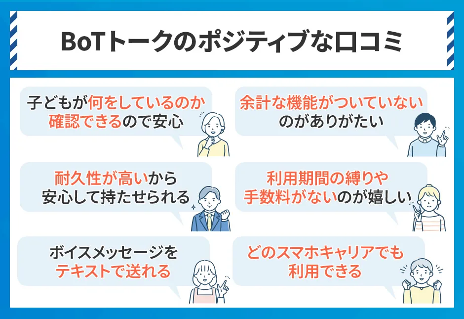 BoTトークの良い口コミ