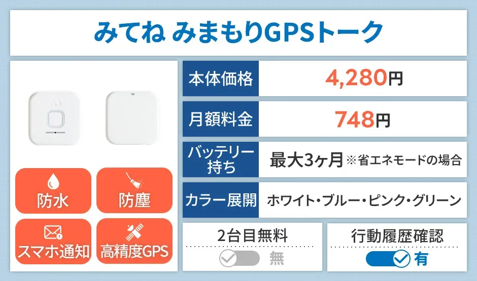 みてねみまもりGPSトーク