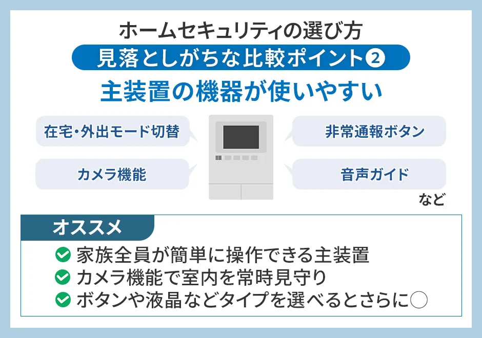 ホームセキュリティの選び方②