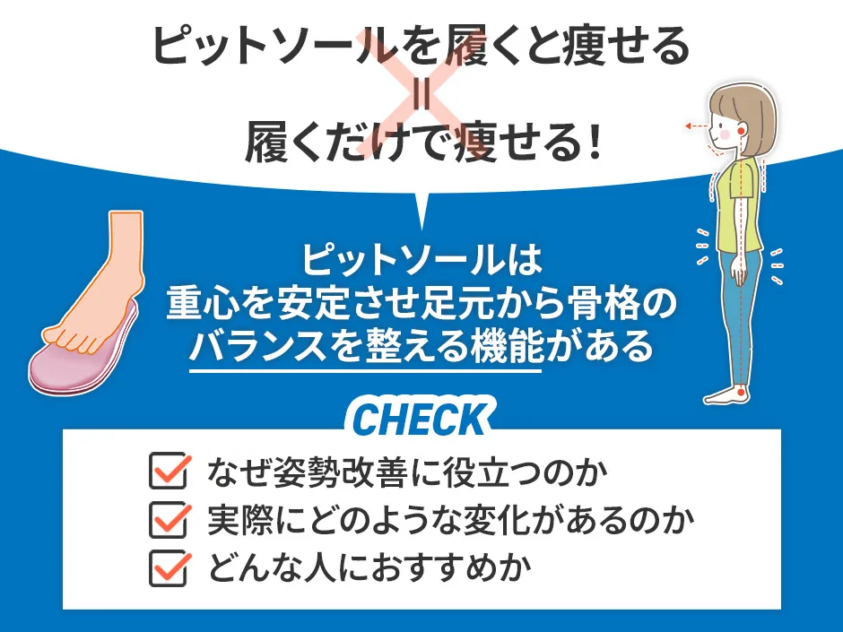 ピットソールの機能と痩せるための仕組み