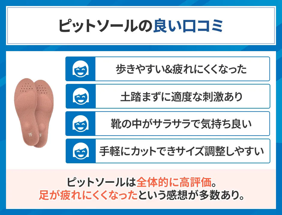 ピットソールの良い口コミ