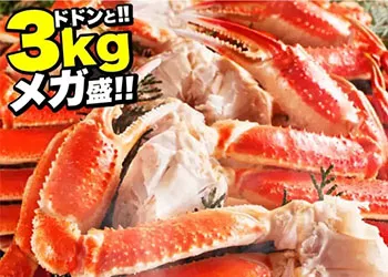 越前かに問屋ますよねのカニ、ボイル本ずわい蟹 足 大盛（3kg）