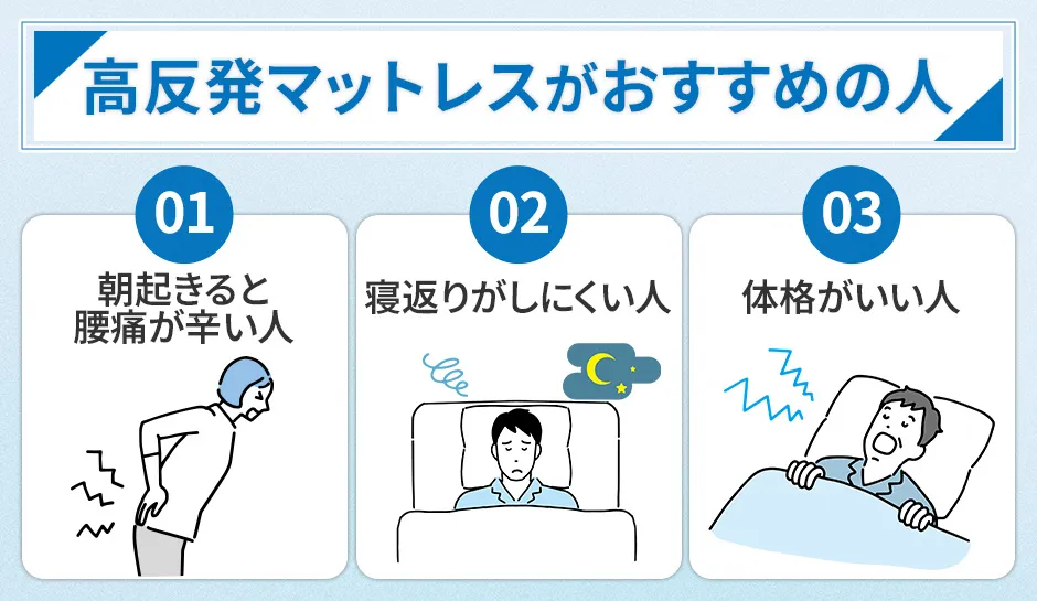 高反発マットレスがおすすめの人