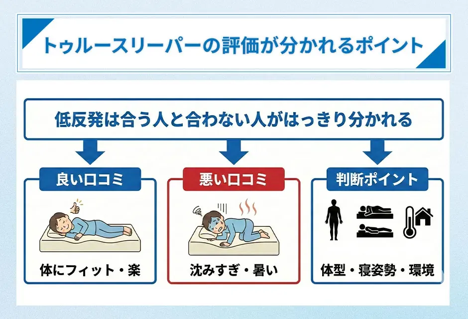 トゥルースリーパーの評価が分かれるポイント