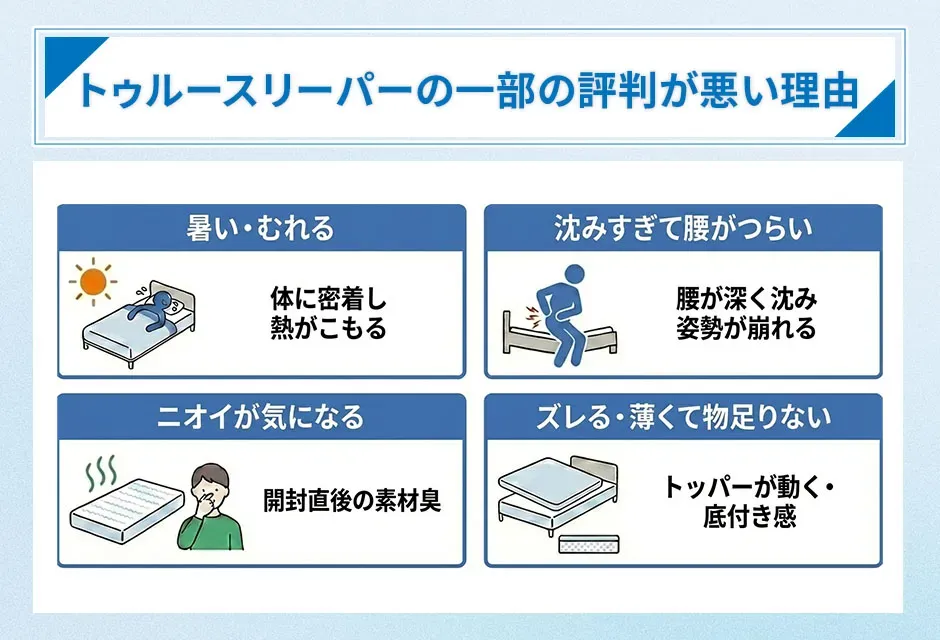 トゥルースリーパーの一部の評判が悪い理由