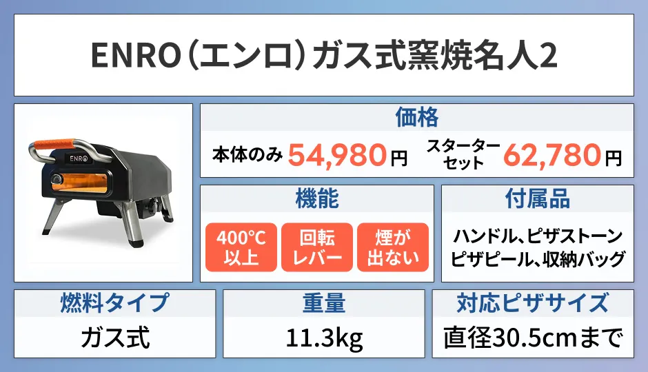 ENRO ガス式窯焼名人2