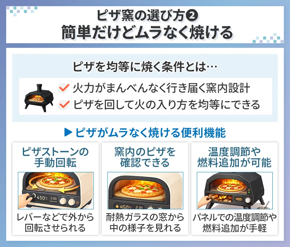 ピザ窯の選び方②