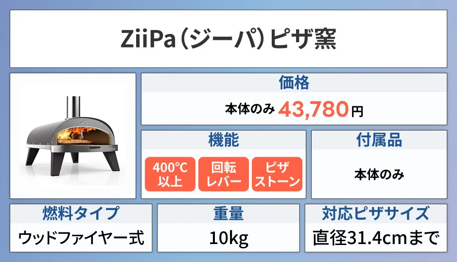 ZiiPa ピザ窯