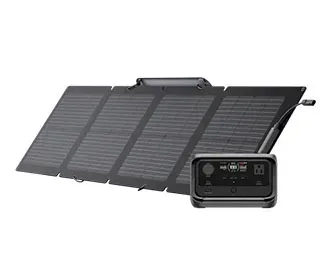 エコフローのポータブル電源RIVER 3 Plus (290) + 110Wソーラーパネルセット