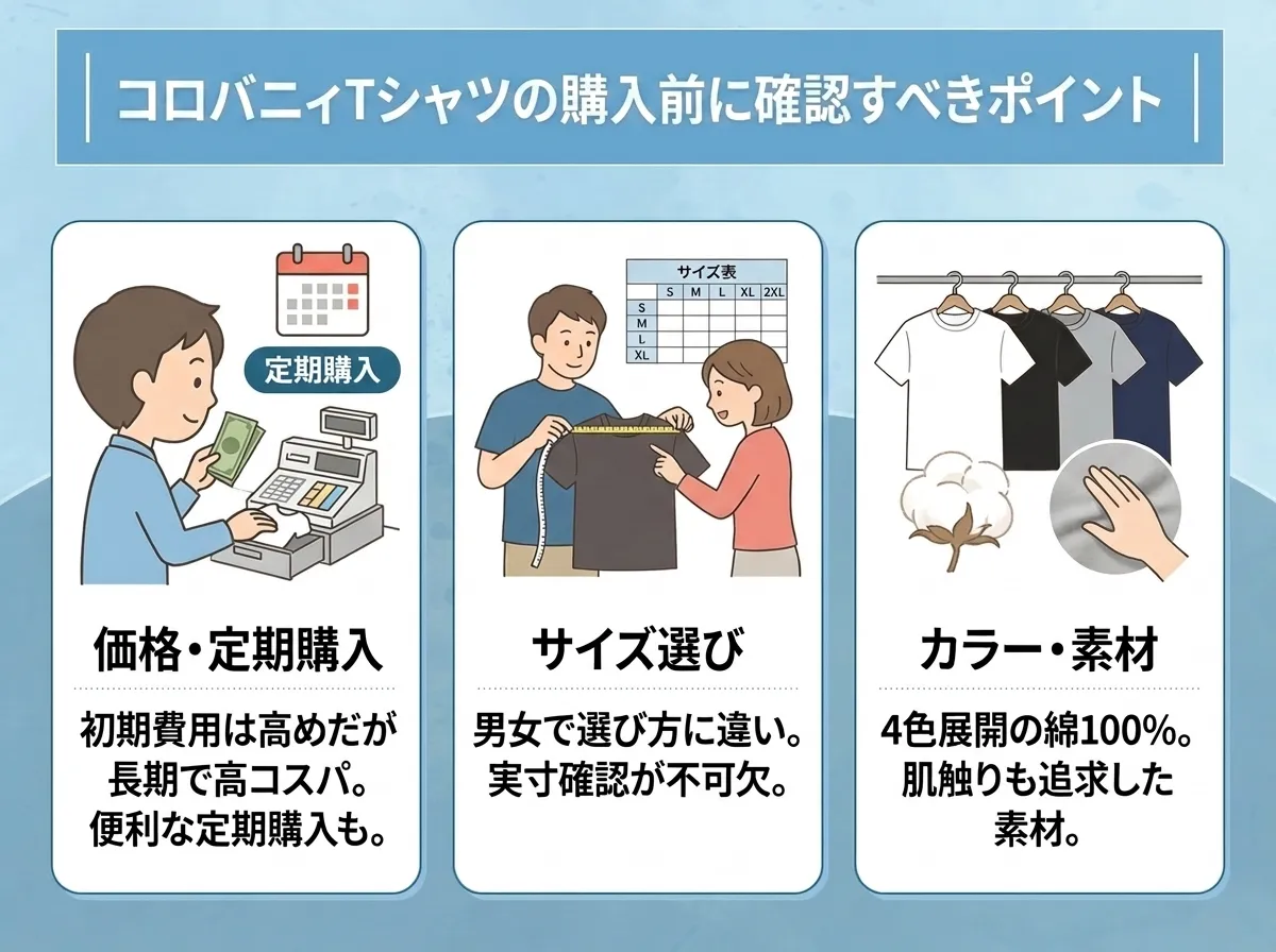 コロバニィTシャツを購入する前に知っておきたいポイント