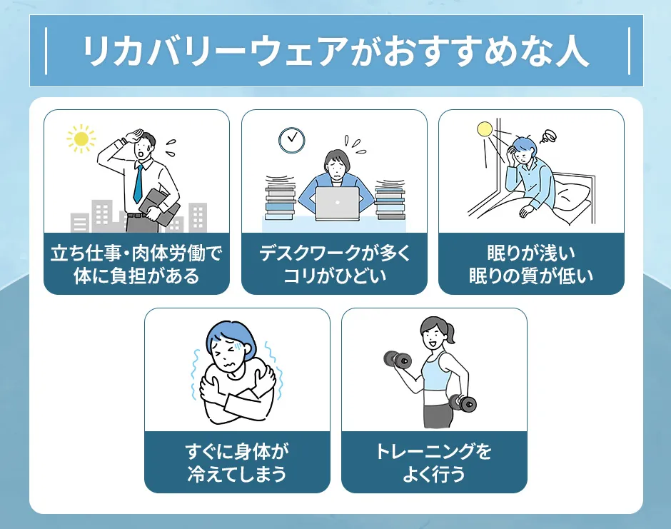 リカバリーウェアがおすすめの人