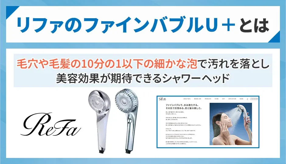 リファファインバブルU＋の概要