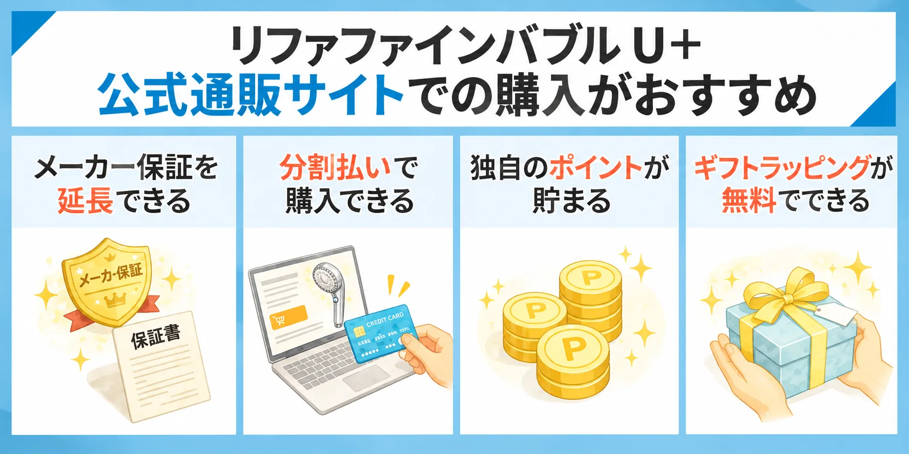 リファファインバブル U＋は公式通販サイトでの購入がおすすめ