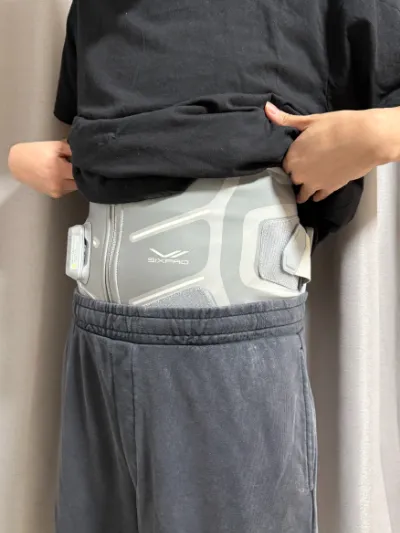 シックスパッド メディカルコア着用横から