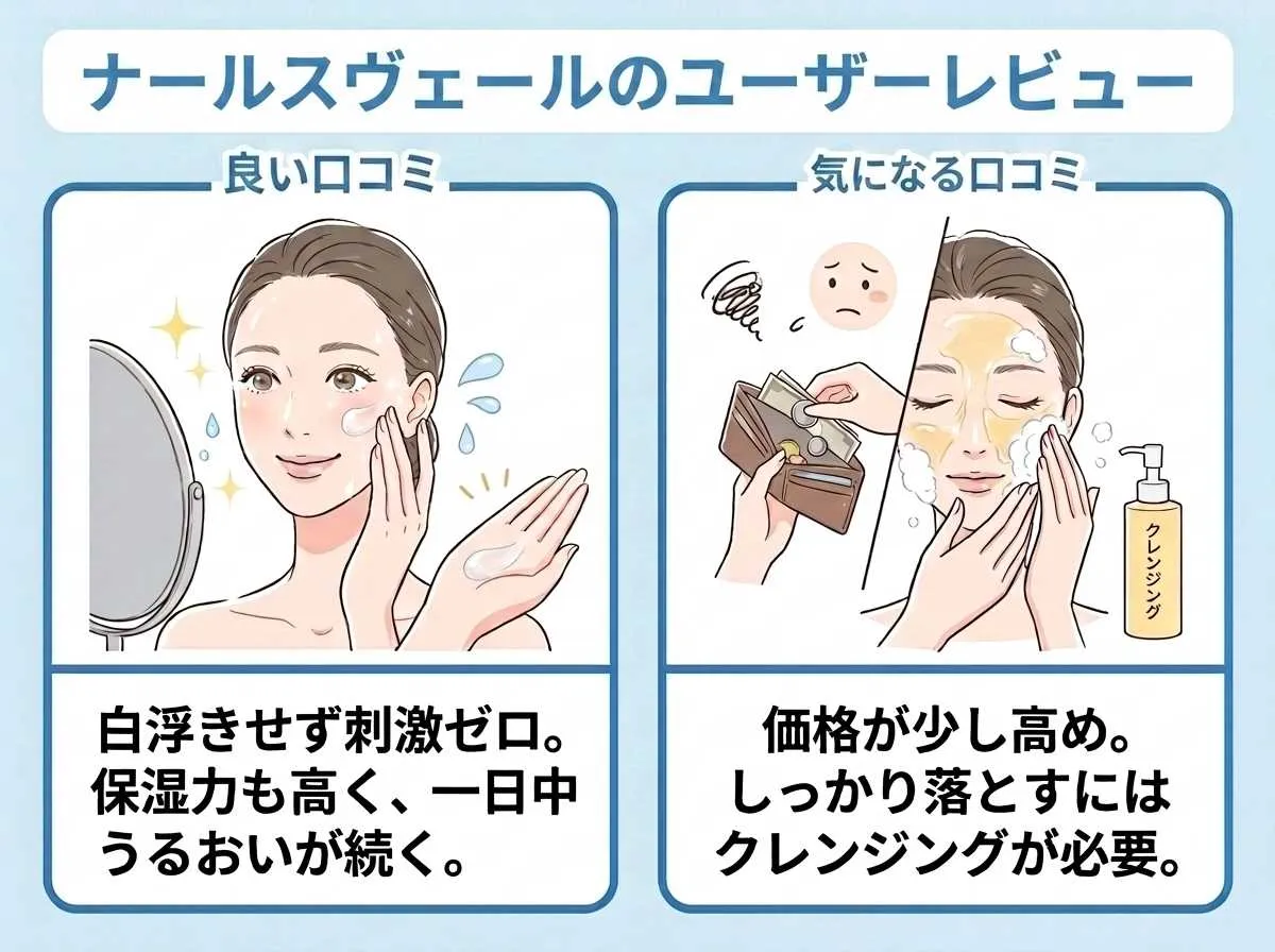 ナールスヴェールの良い口コミと気になる口コミ