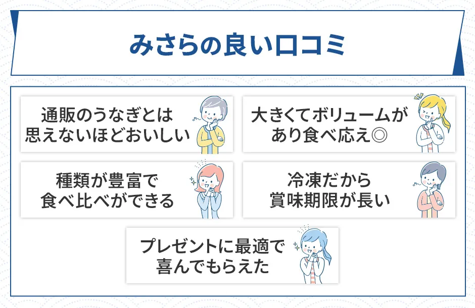 みさらうなぎの良い口コミ