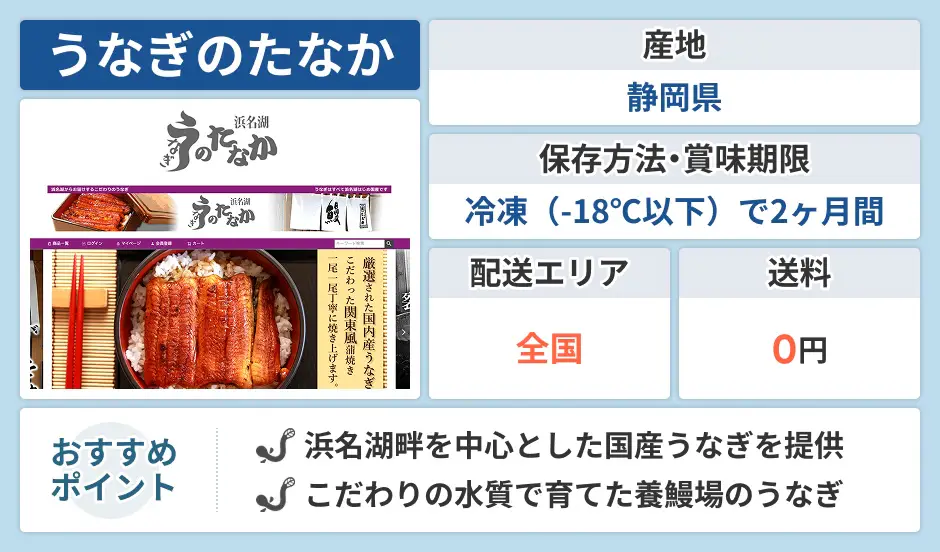 うなぎのたなか