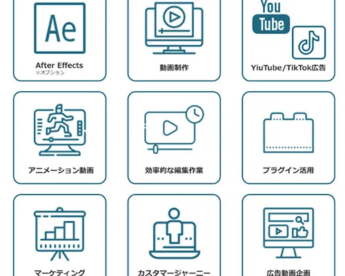 フレームワークを活用したマーケティング講座が豊富