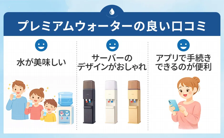 プレミアムウォーターの良い口コミ