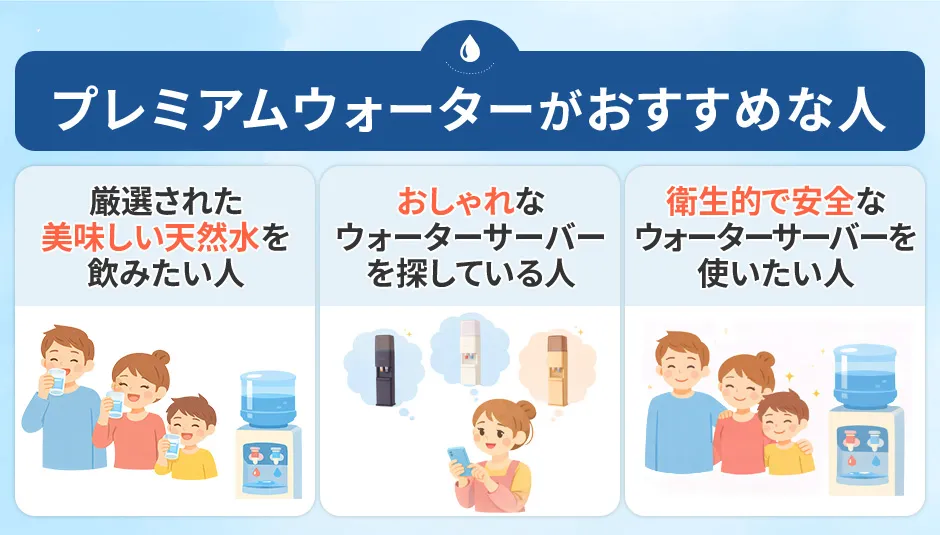 プレミアムウォーターがおすすめな人