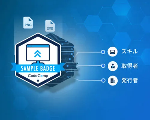 終了後にはオープンバッジの発行が可能